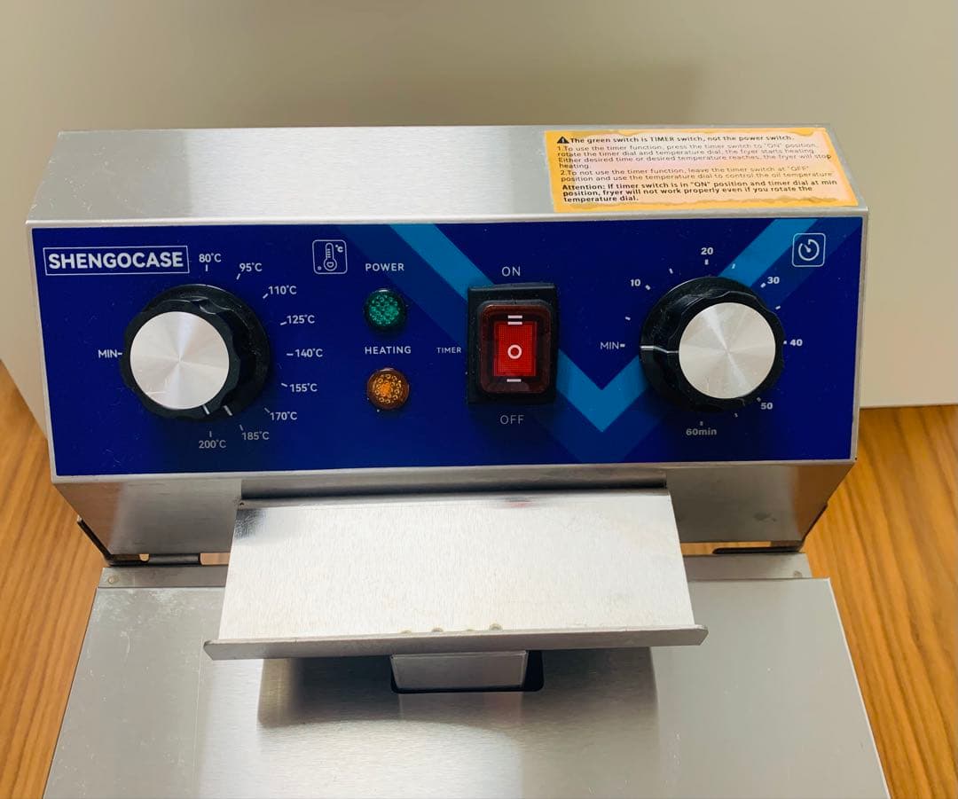 SHENGOCASE 電気フライヤー 業務用10ℓ