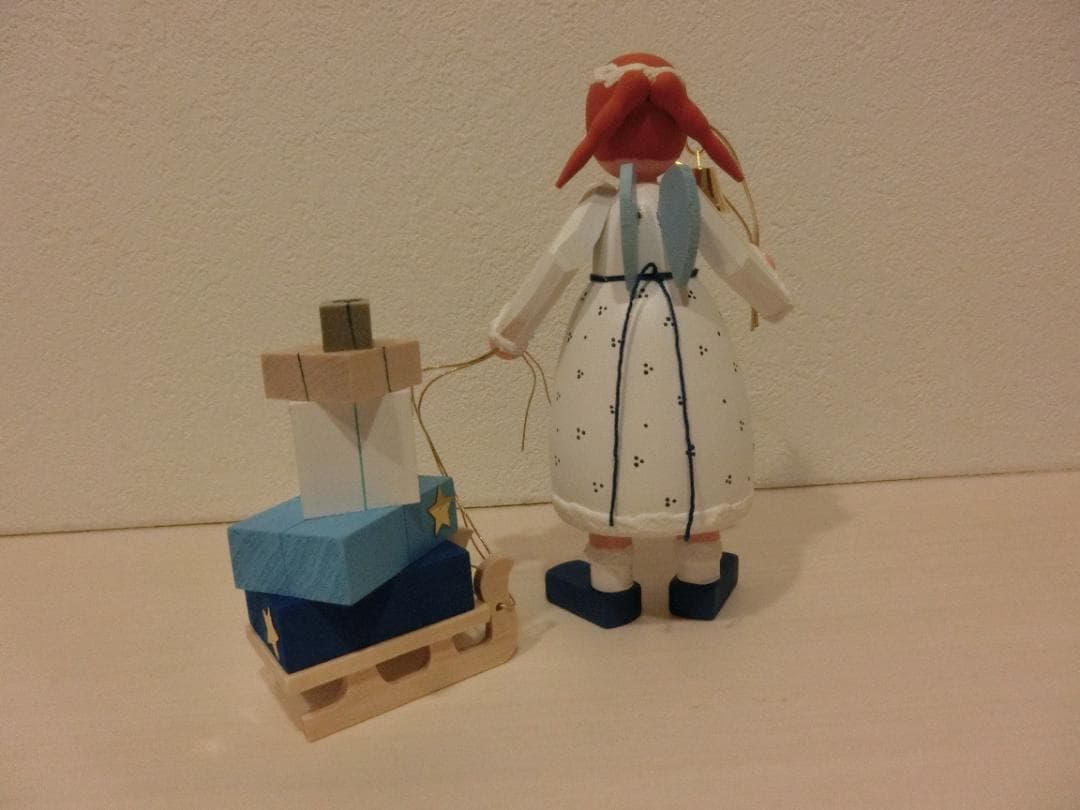 美品　ドイツ製　Bettina Franke　そりを引く天使