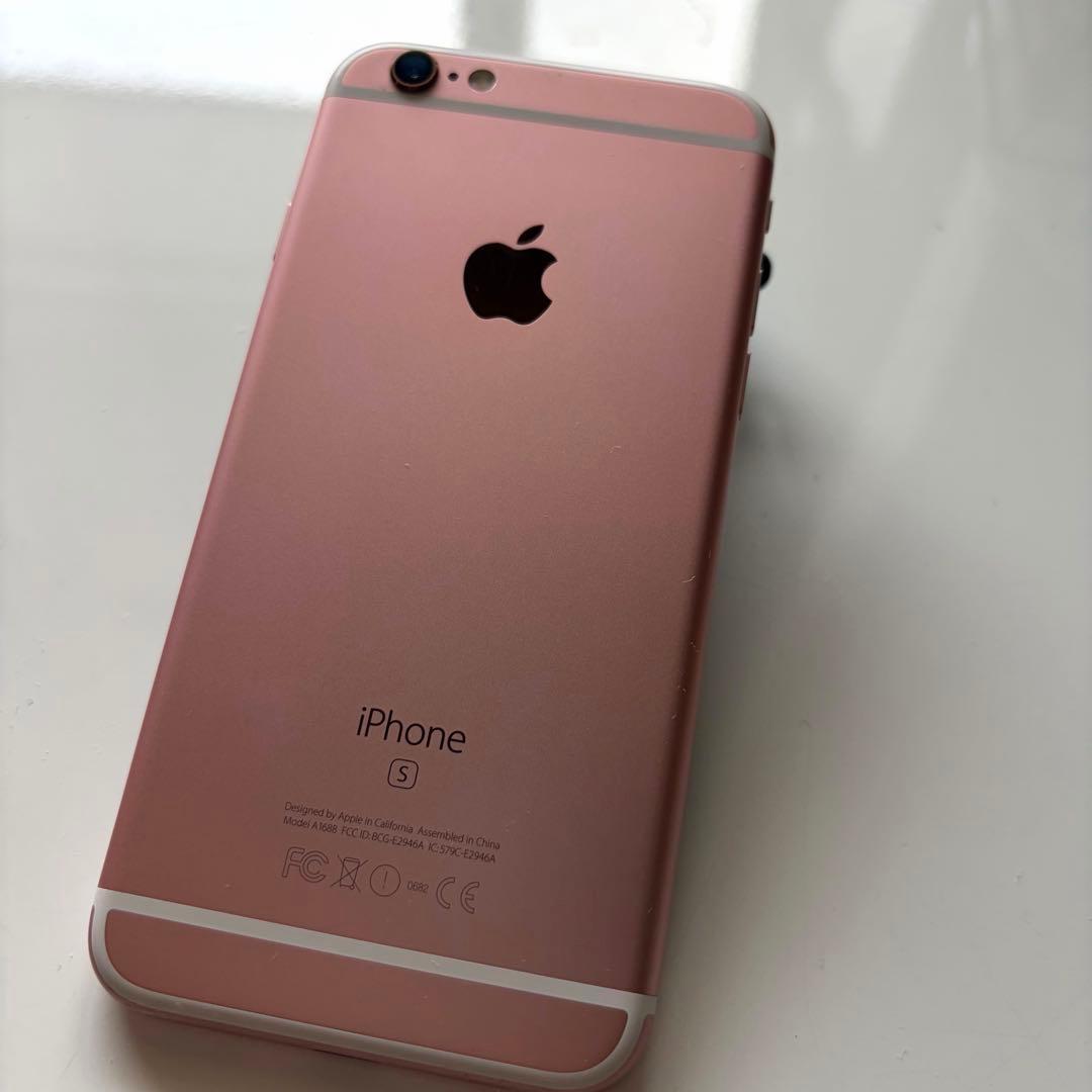 【美品】iPhone 6s ローズゴールド 128GB バッテリー92%