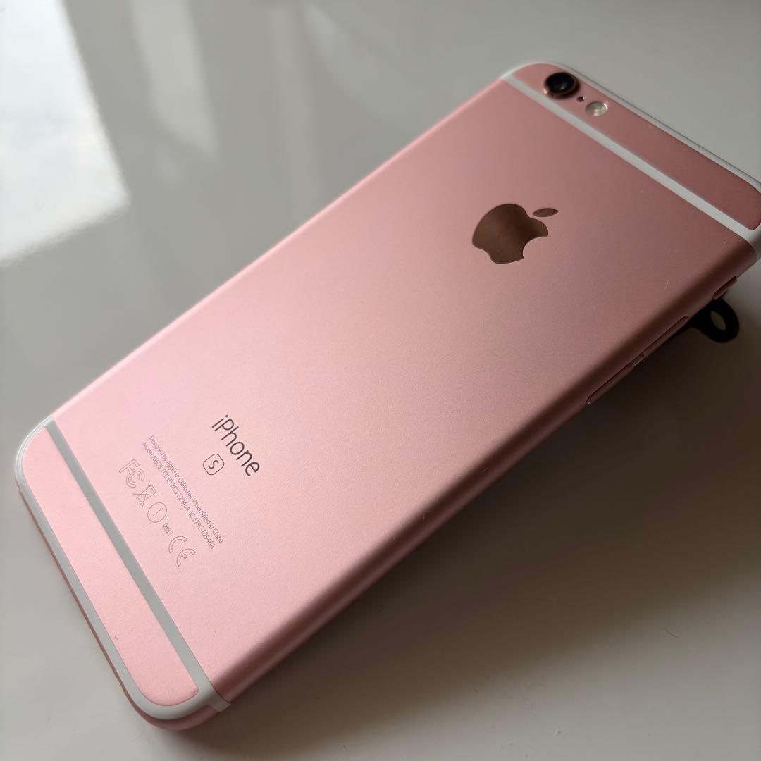 【美品】iPhone 6s ローズゴールド 128GB バッテリー92%