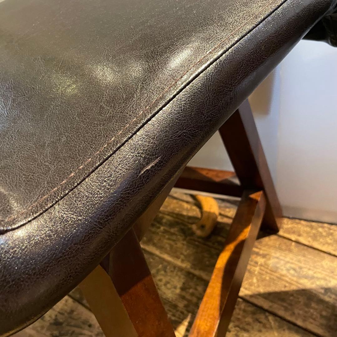 MORISHIGE モリシゲ 北欧風 アンティーク回転チェア2点セット