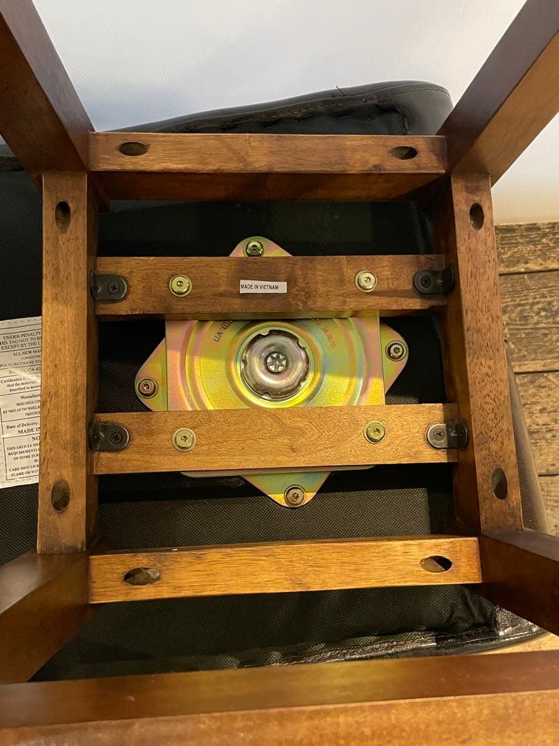 MORISHIGE モリシゲ 北欧風 アンティーク回転チェア2点セット