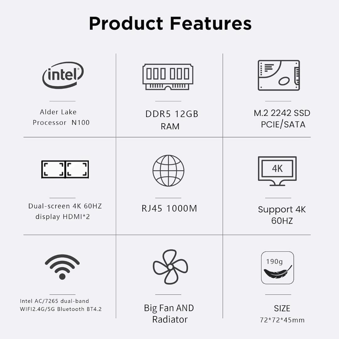 GZBOX ANB01S Intel N100 超小型PC