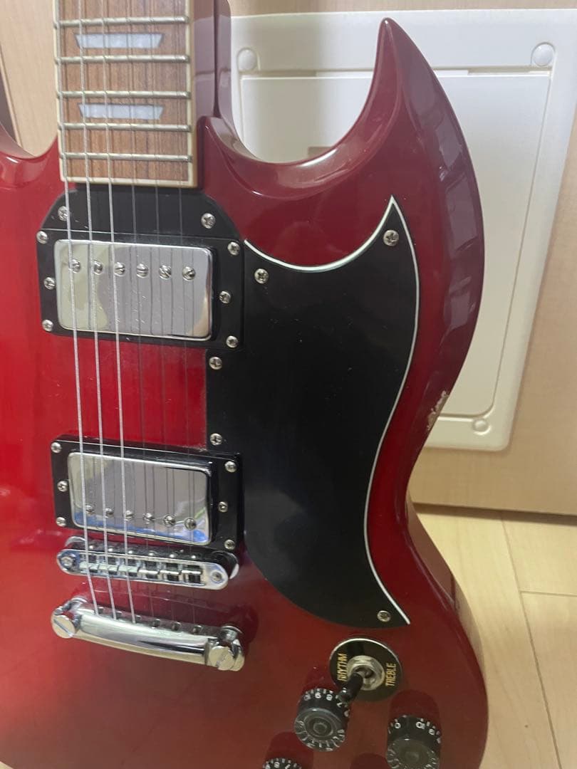 Legend SGスタイル エレキギター レッド チェリーレッド