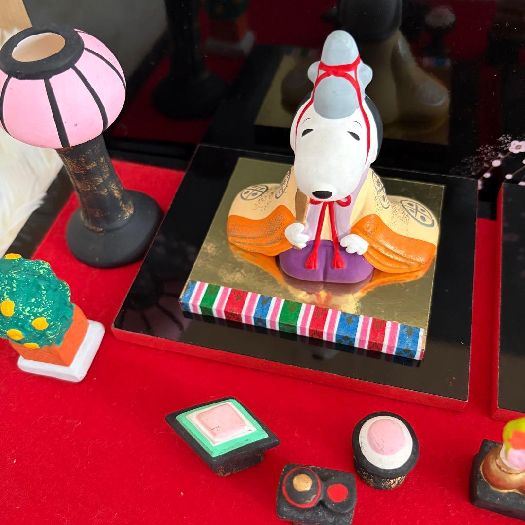 希少 レア 吉徳大光　SNOOPY ひな祭り 陶器製 レトロ