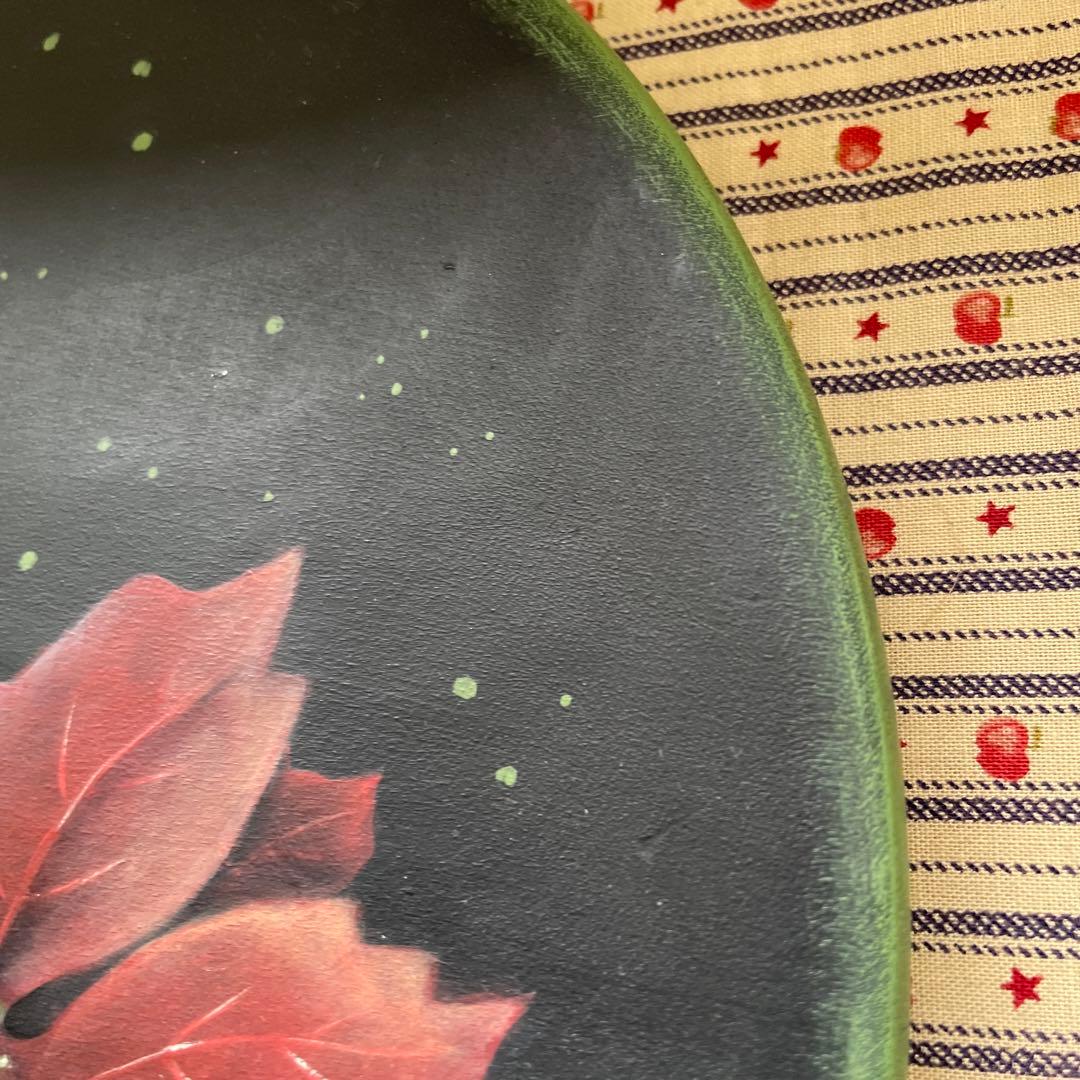 トールペイント？クリスマス。ポインセチア。