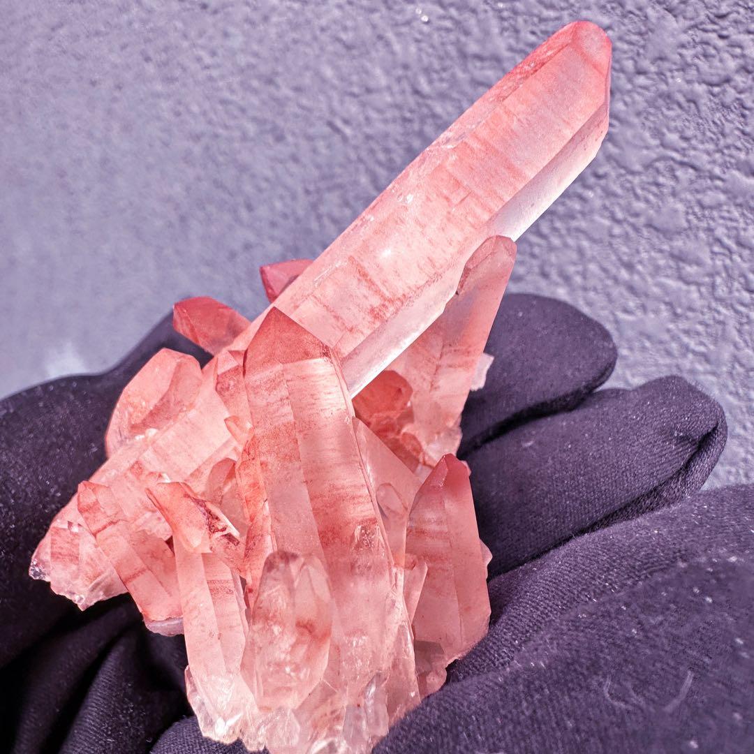 希少❗️絶品❗️超綺麗♡超強いパワー ピンクヒマラヤ クラスター水晶天然石A1540