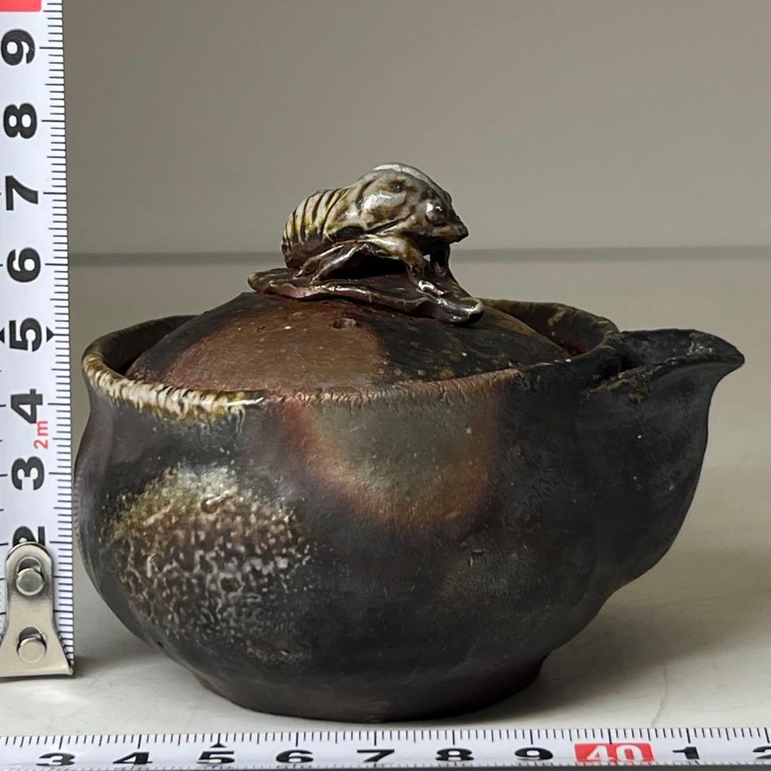 小山一草 備前宝瓶 h7.3cm 東キ8-0326☆2F