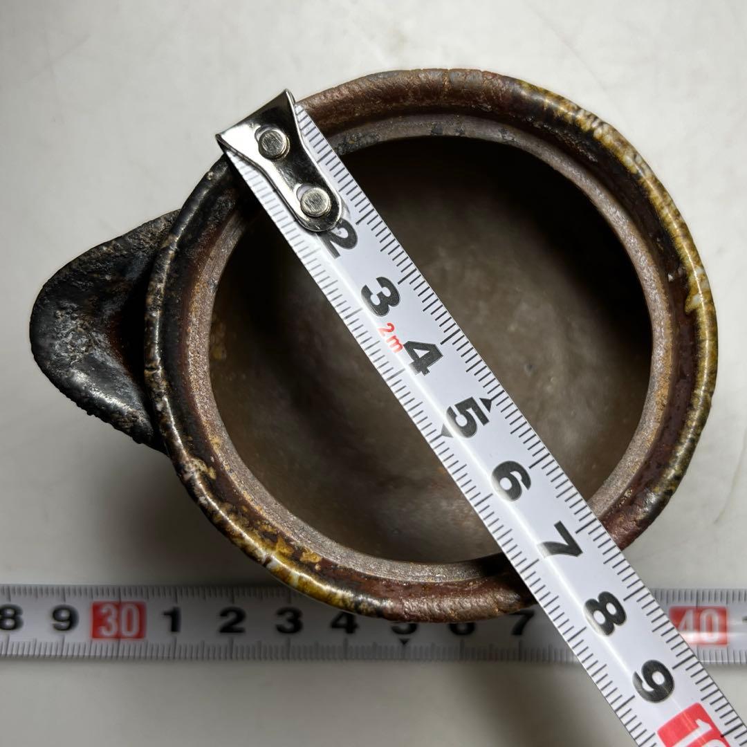 小山一草 備前宝瓶 h7.3cm 東キ8-0326☆2F