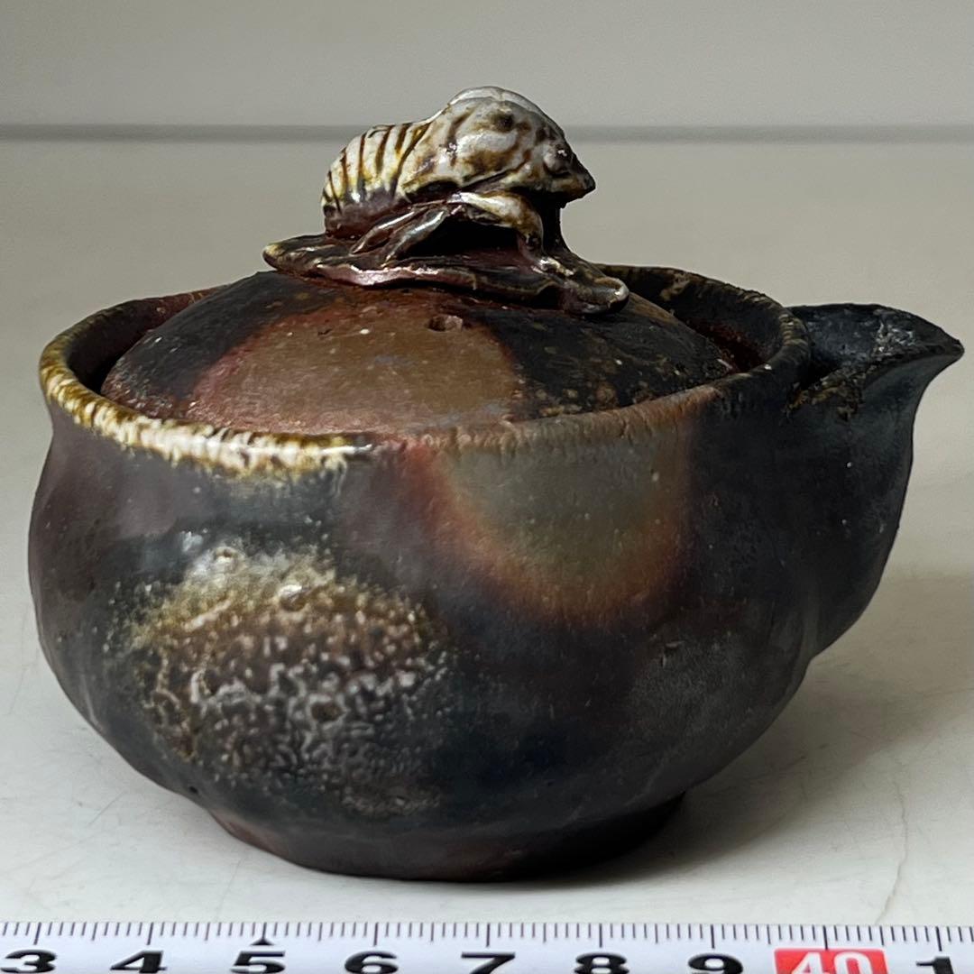 小山一草 備前宝瓶 h7.3cm 東キ8-0326☆2F