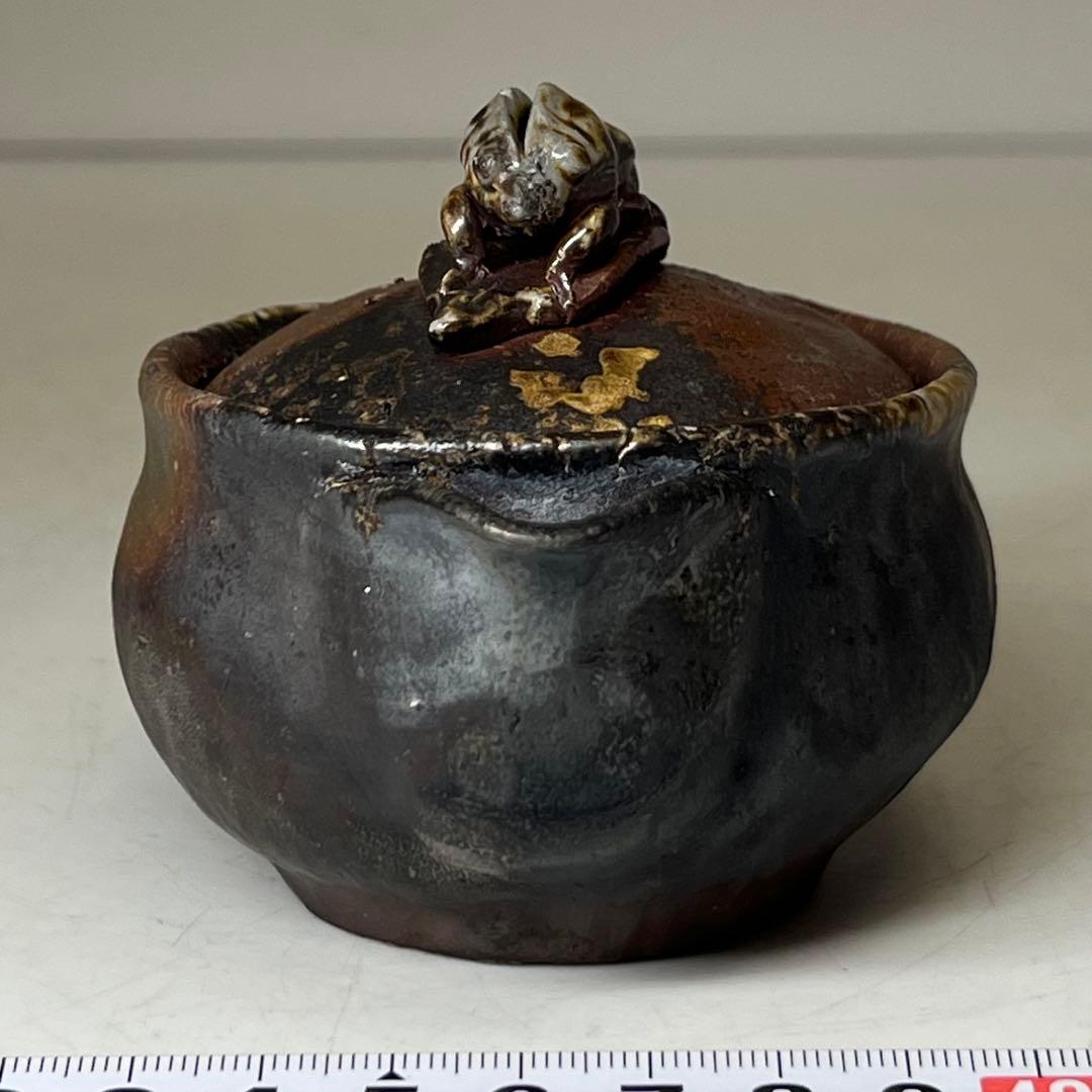 小山一草 備前宝瓶 h7.3cm 東キ8-0326☆2F