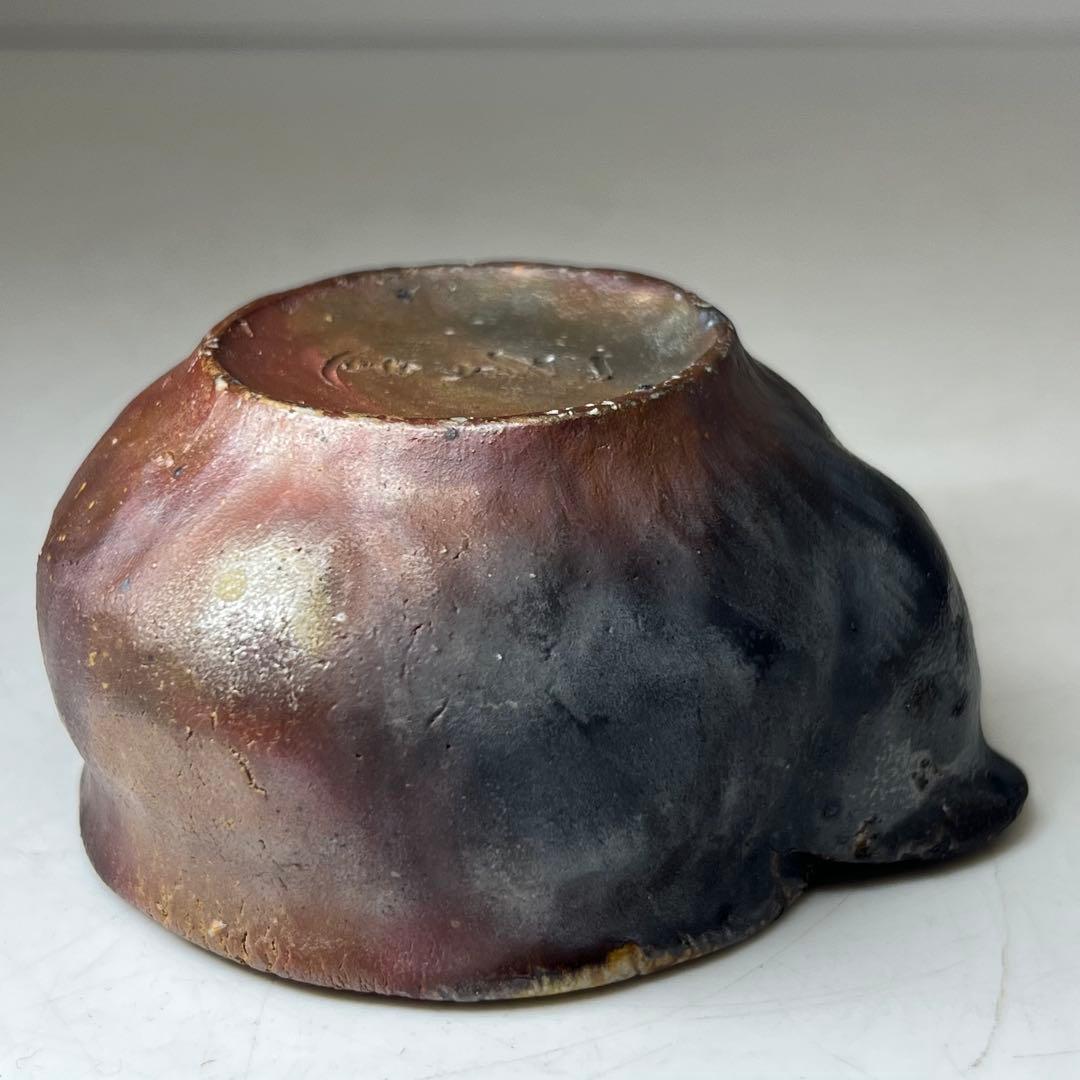 小山一草 備前宝瓶 h7.3cm 東キ8-0326☆2F