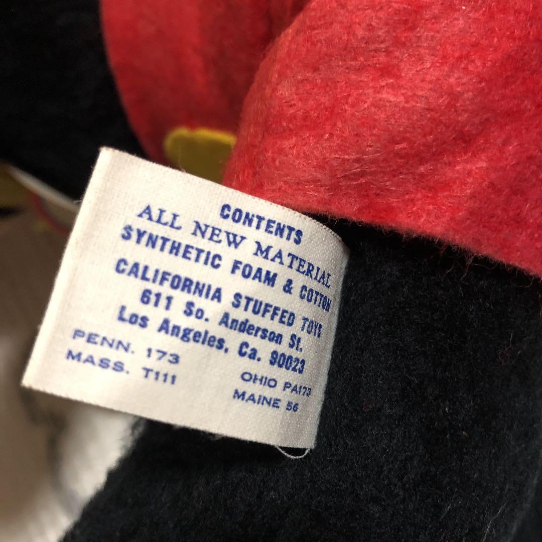 1980年代　昭和レトロ　ヴィンテージ　ミッキーマウス＆ミニーマウス　ぬいぐるみ