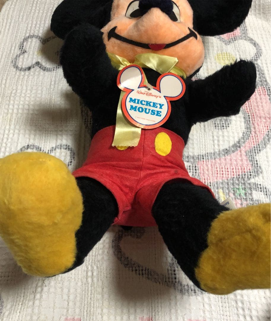 1980年代　昭和レトロ　ヴィンテージ　ミッキーマウス＆ミニーマウス　ぬいぐるみ