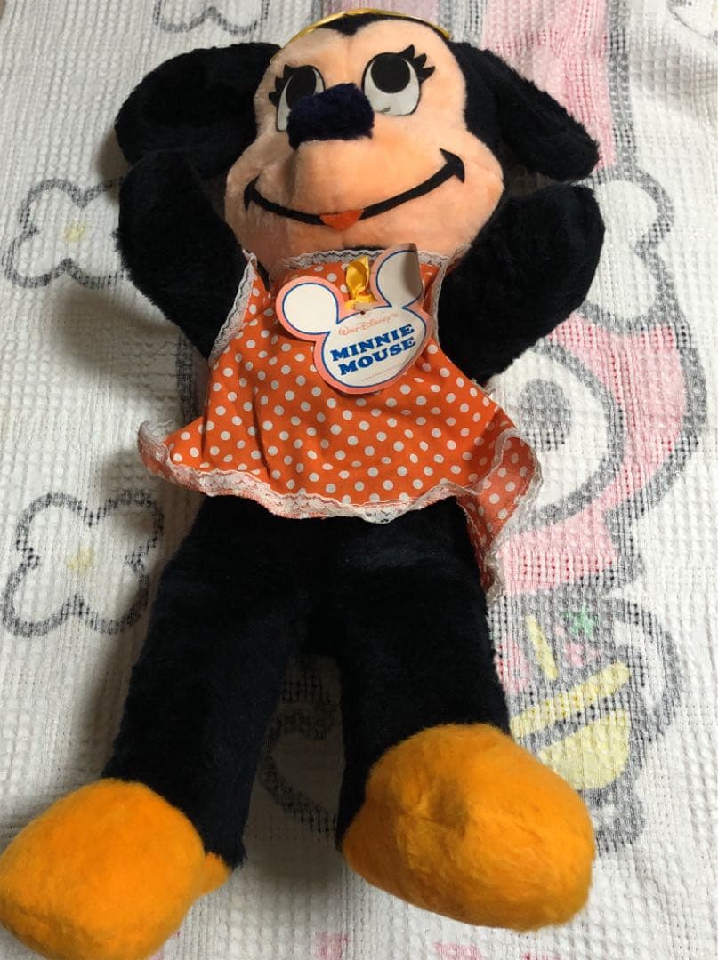 1980年代　昭和レトロ　ヴィンテージ　ミッキーマウス＆ミニーマウス　ぬいぐるみ