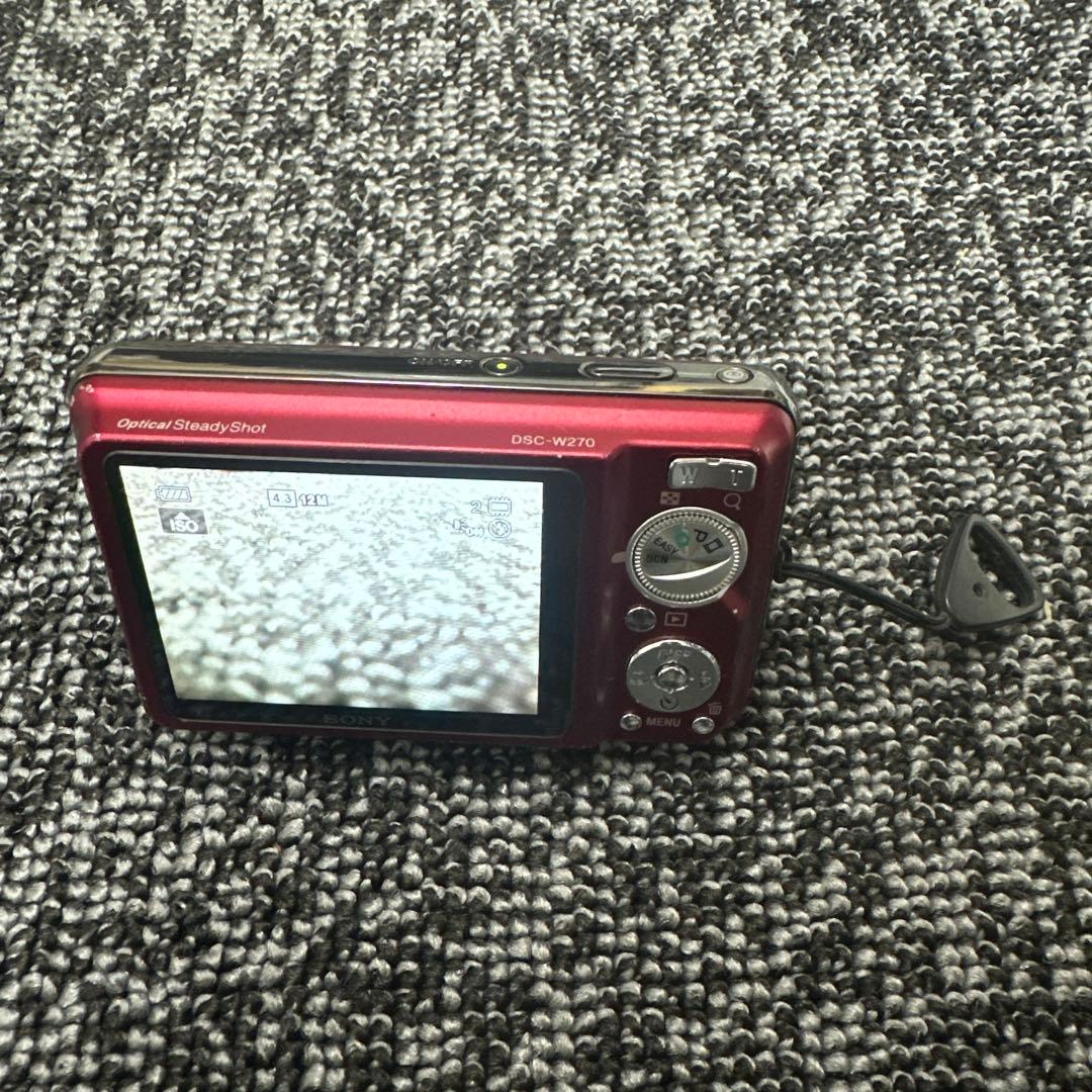 SONY Cyber-shot DSC-W270 デジタルカメラ レッド