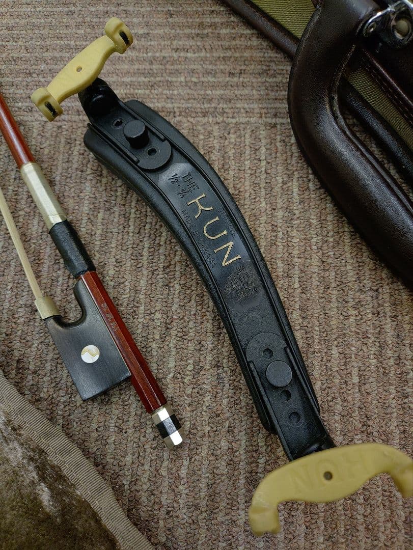 GEWA 3/4サイズバイオリン本体＋スズキ弓＋軽量ケース＋KUN肩当セット