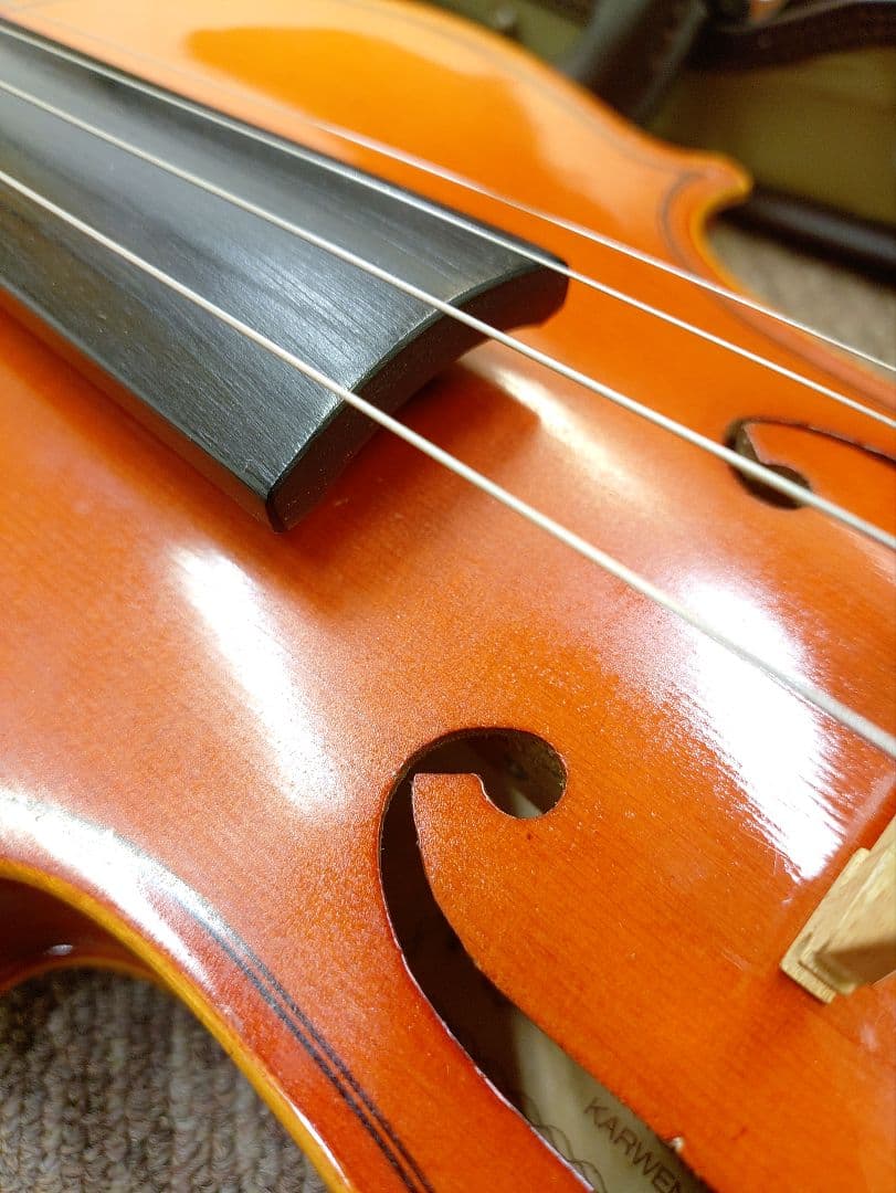 GEWA 3/4サイズバイオリン本体＋スズキ弓＋軽量ケース＋KUN肩当セット