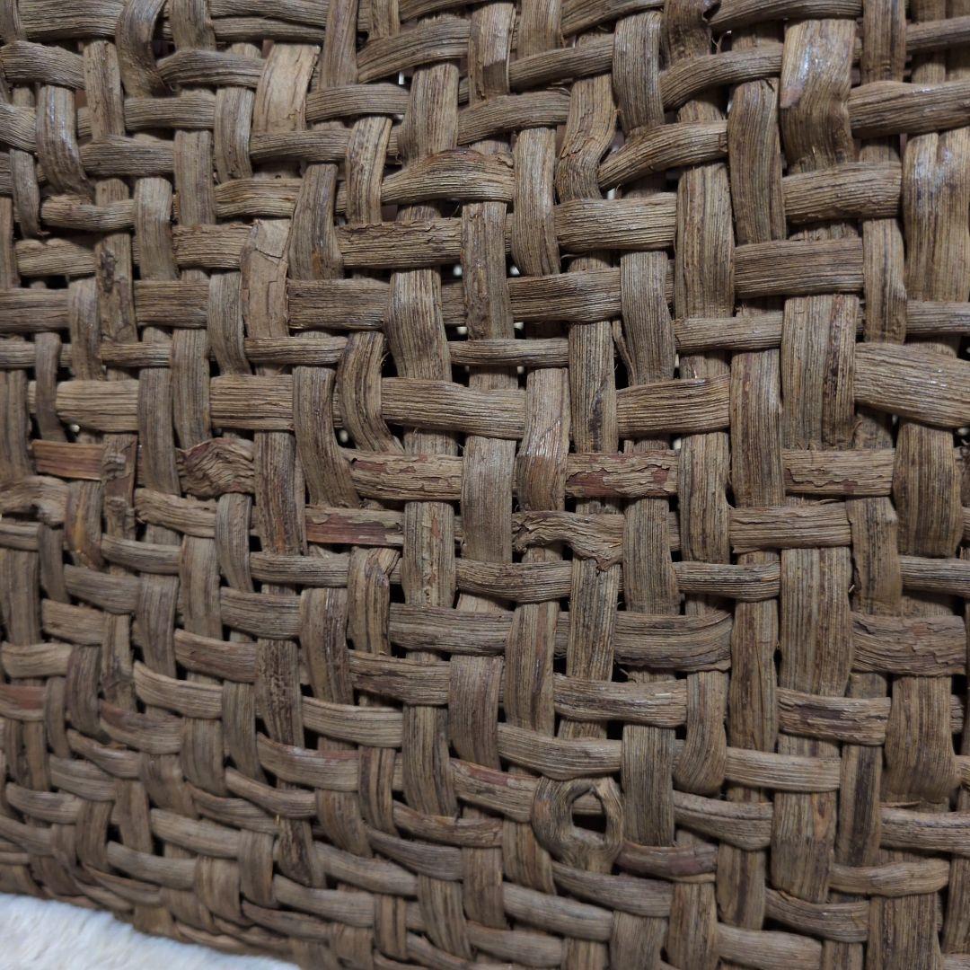 【美品】山葡萄　かごバッグ　山ぶどう 大きめ 天然素材 手編み