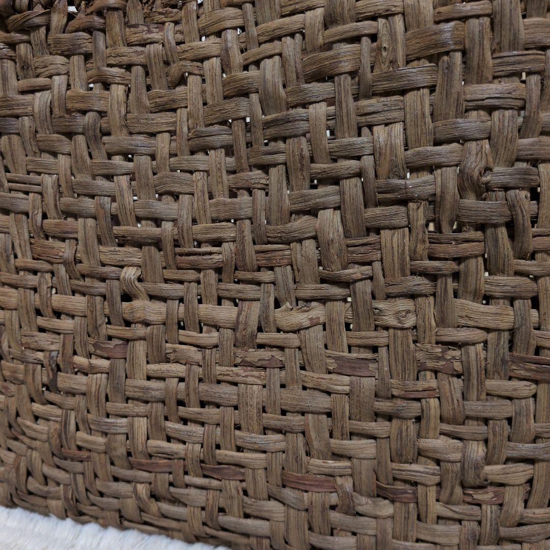 【美品】山葡萄　かごバッグ　山ぶどう 大きめ 天然素材 手編み