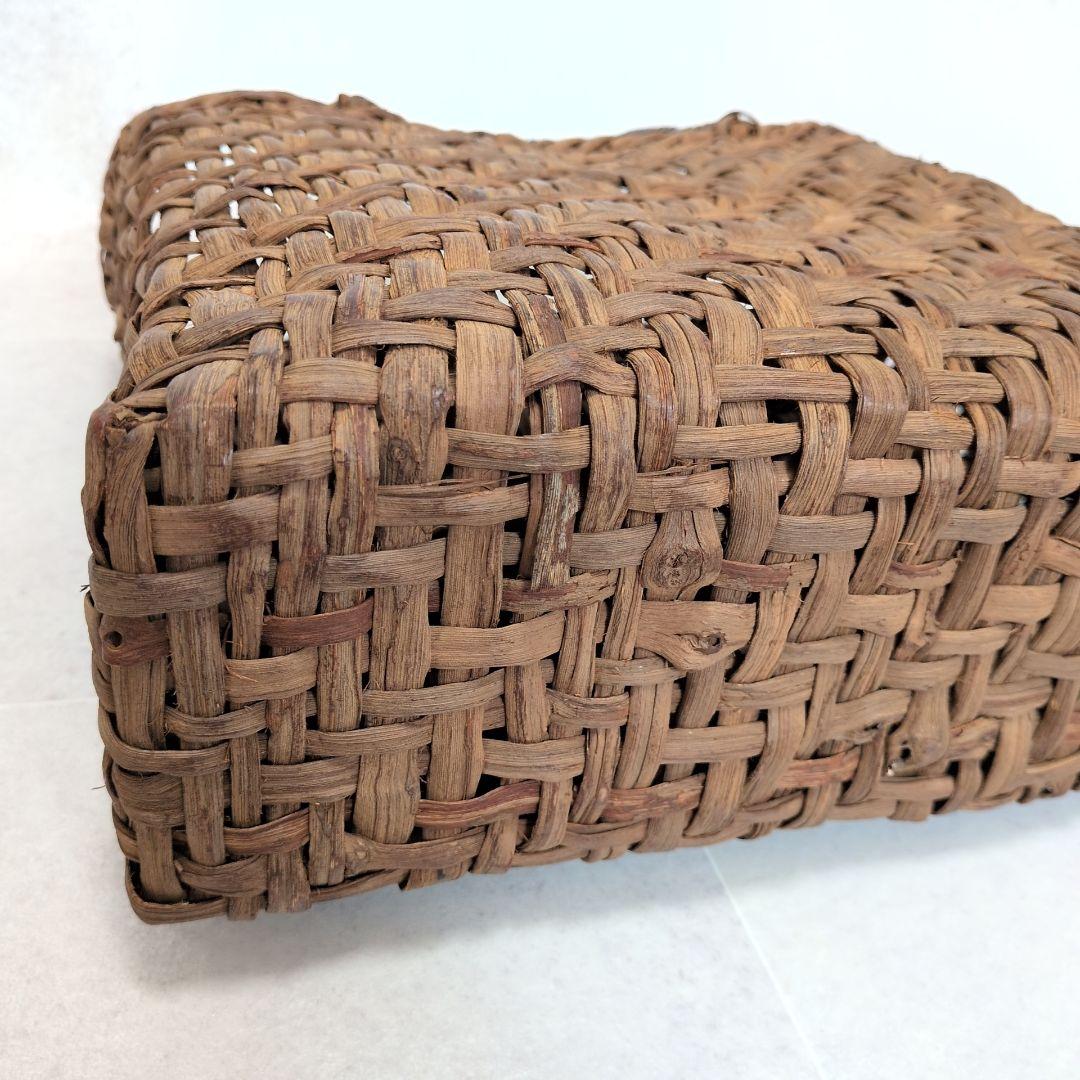 【美品】山葡萄　かごバッグ　山ぶどう 大きめ 天然素材 手編み