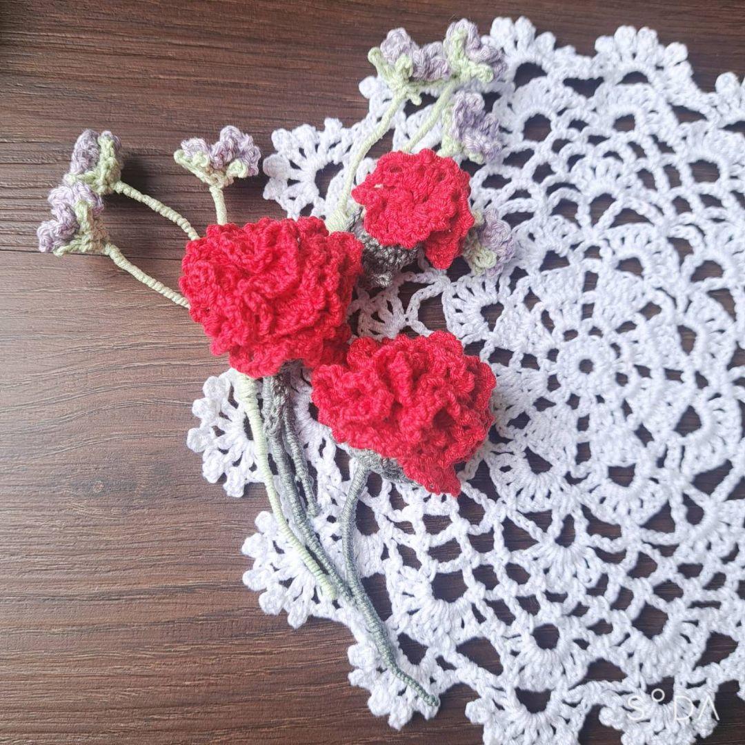No.209 レース編み　ドイリー　花　ハンドメイド