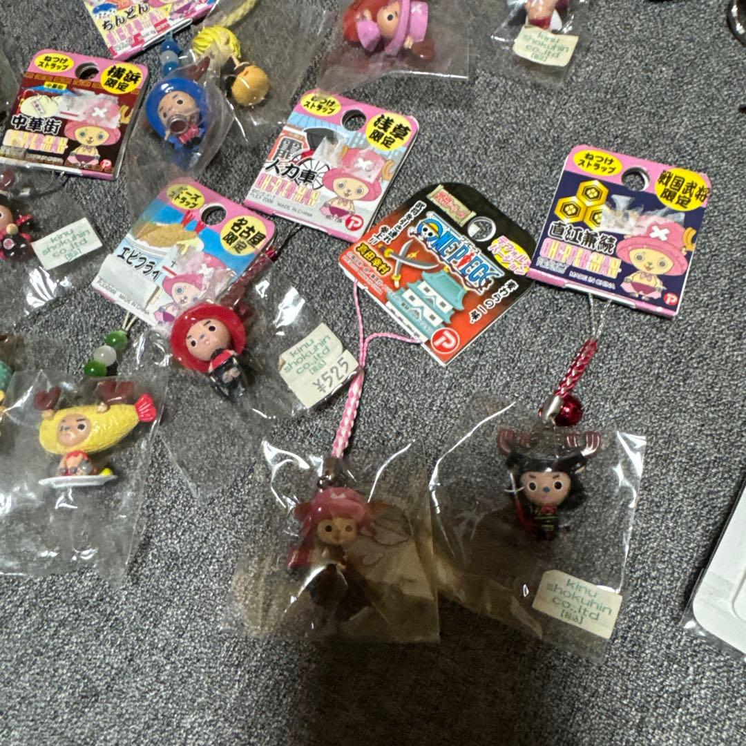 未開封　ONE PIECE ご当地＆戦国武将ねつけストラップ＋aまとめ売り25個
