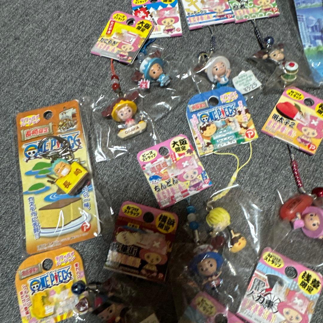 未開封　ONE PIECE ご当地＆戦国武将ねつけストラップ＋aまとめ売り25個