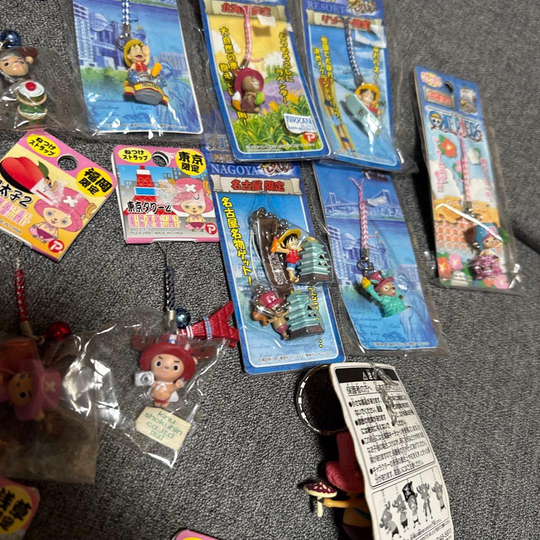 未開封　ONE PIECE ご当地＆戦国武将ねつけストラップ＋aまとめ売り25個