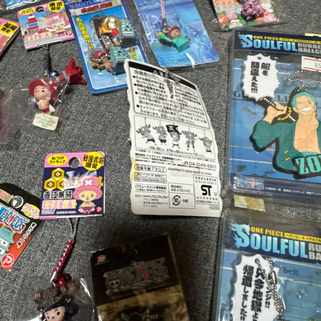 未開封　ONE PIECE ご当地＆戦国武将ねつけストラップ＋aまとめ売り25個