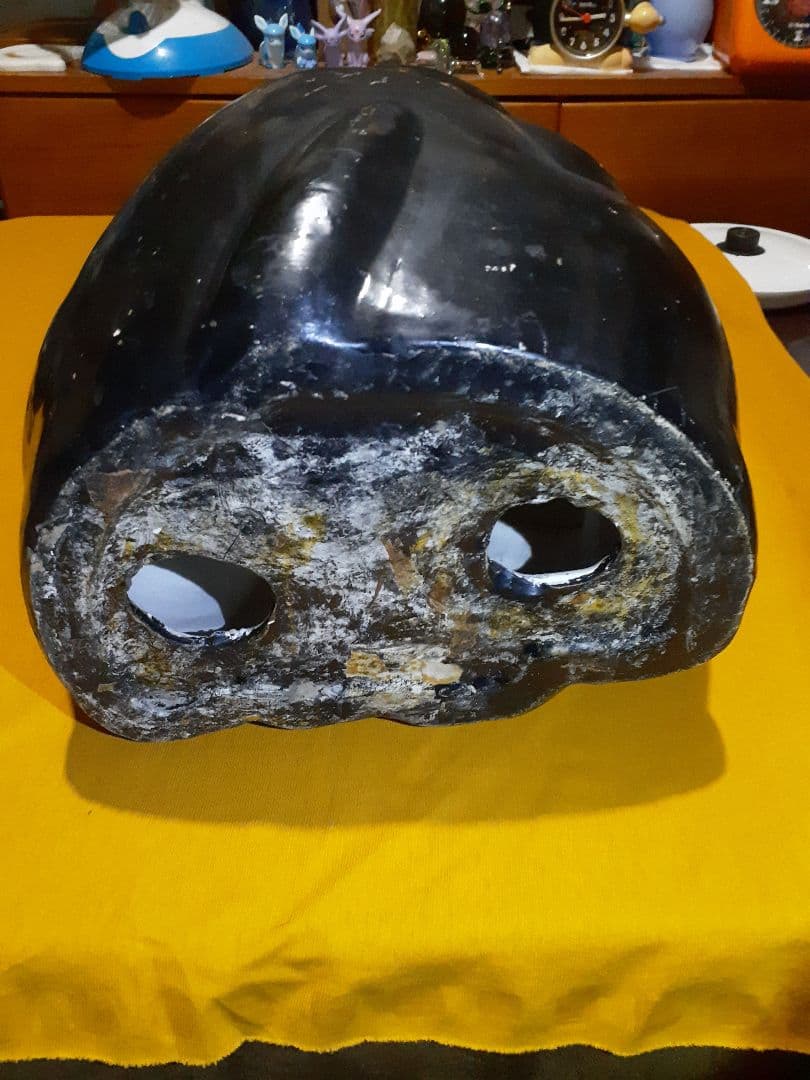 セール‼️骨董、黒招き猫　人招き、福招き 鈴ではなく打出の小槌‼️