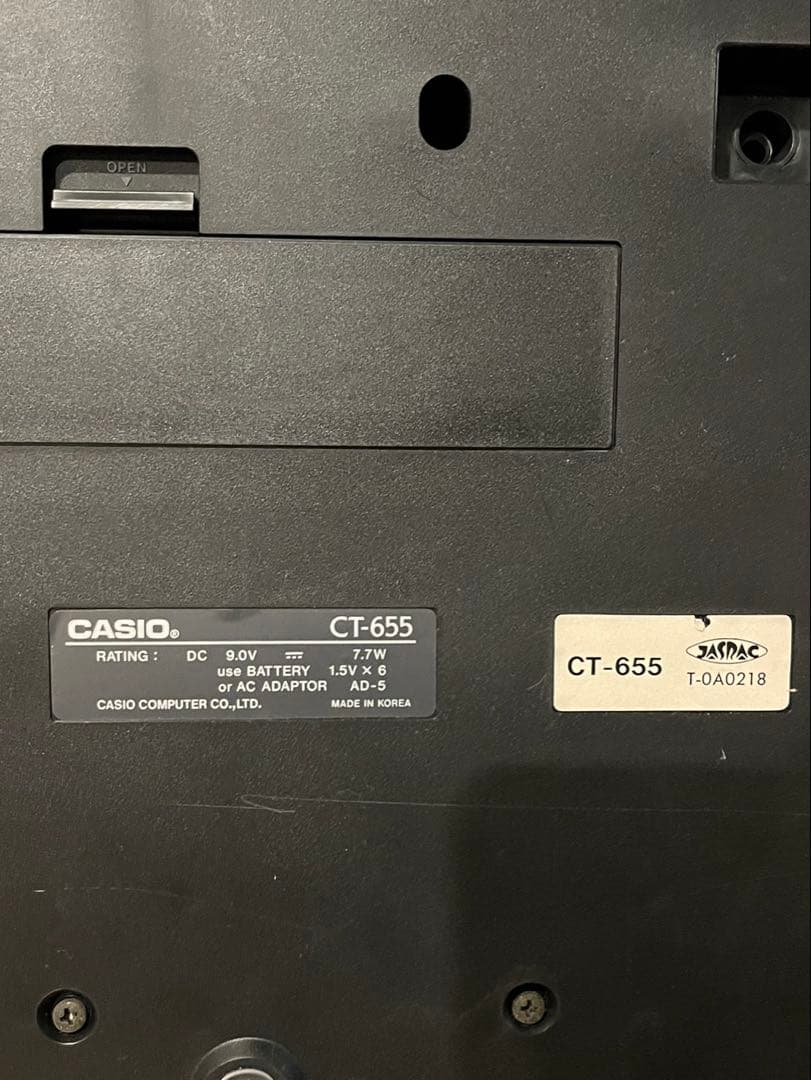 最終価格【送料込み】カシオ　電子ピアノ　キーボード　CASIO CT-655