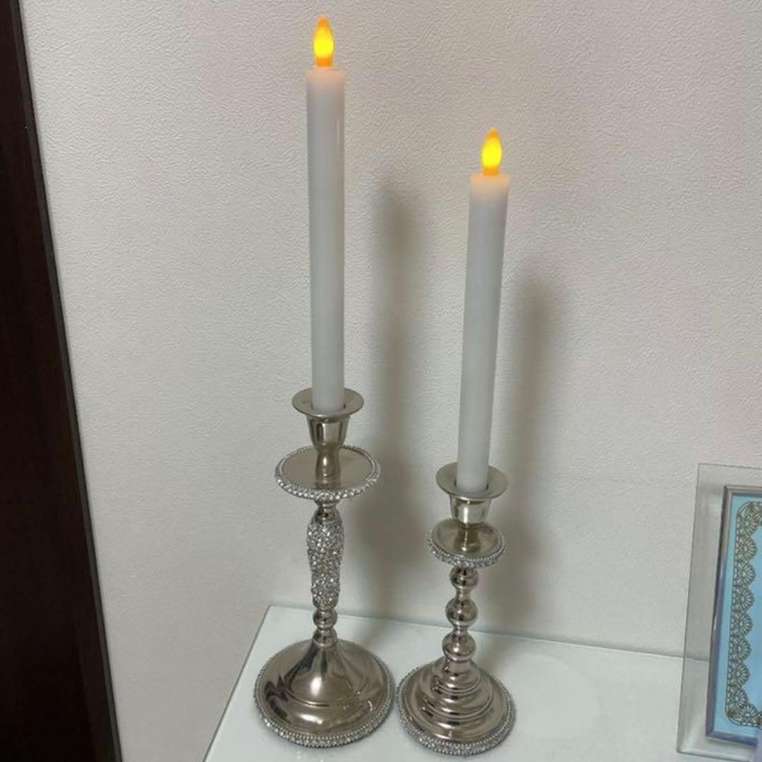 Francfranc キャンドルホルダー　2点＋LEDキャンドル付き