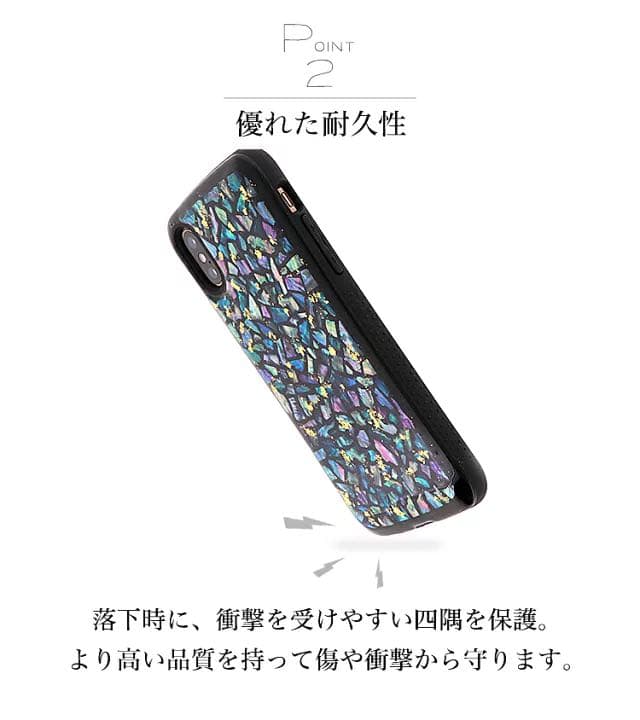 送料無料　スマホケース　キラキラ　ラメ　パール　金箔　hj-006