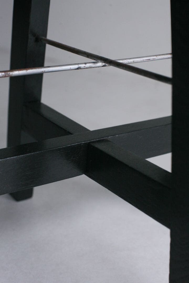 丸スツール　無垢材　ケヤキ材　古家具　ダイニングチェア　丸椅子　古道具