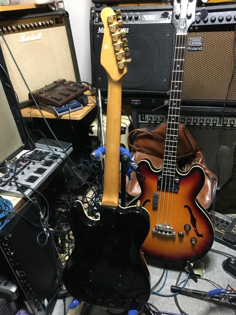 Godin acousticaster passive　レース他改良多　動画！