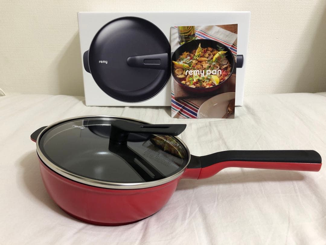 【新品】remy レミパンミニ　フライパン20cm 　レッド　元箱あり
