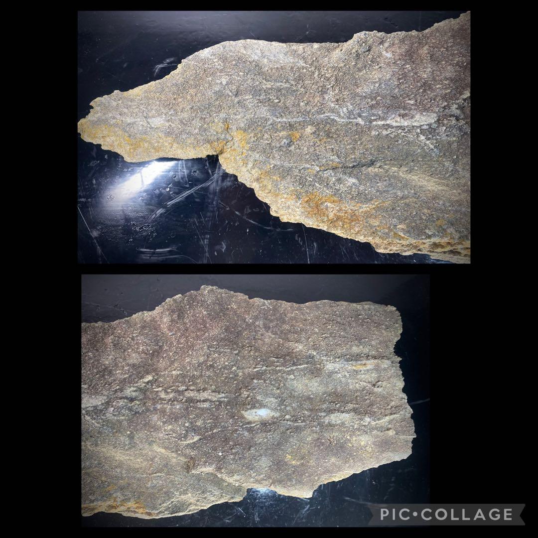 6585 佐治川石 ウブ 横56.5cm 重量:6kg 水石 盆栽 鑑賞石