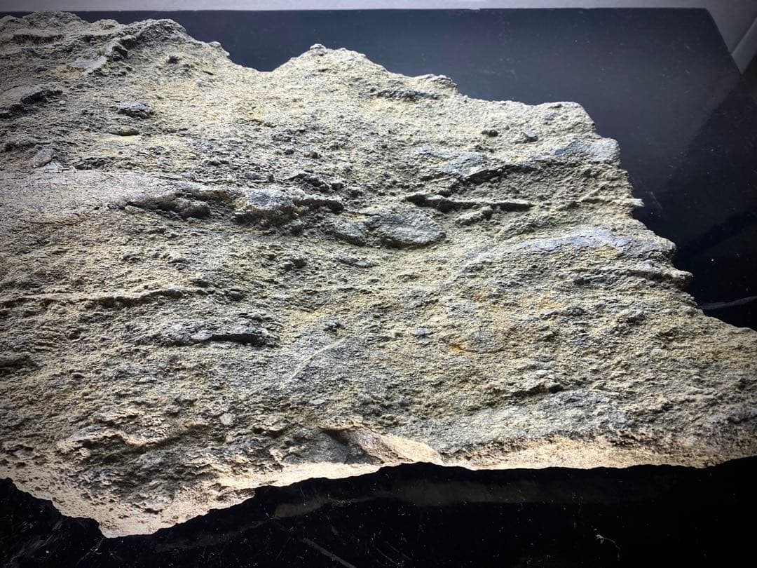 6585 佐治川石 ウブ 横56.5cm 重量:6kg 水石 盆栽 鑑賞石