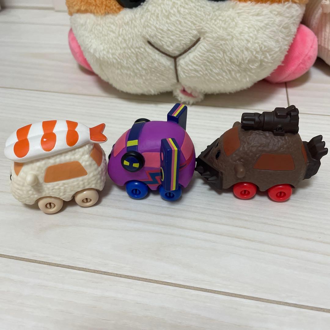 モルカーぬいぐるみ、スピーカー、ポーチ、車9点セット