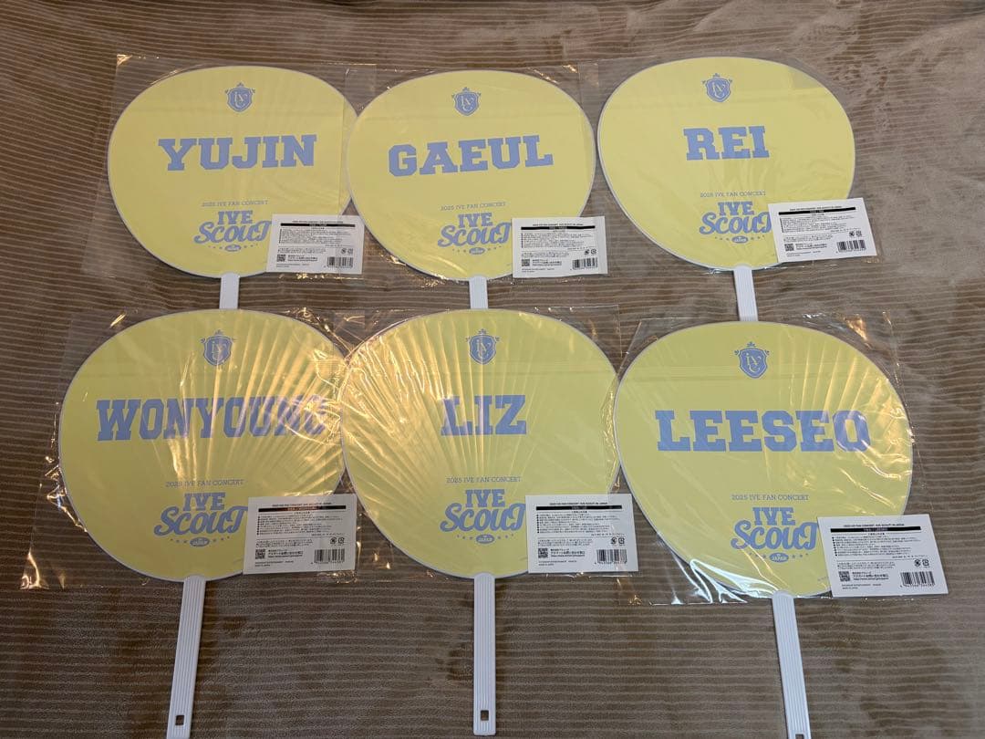 【RT-105676】IVE ive scout ファンコン うちわ 6種