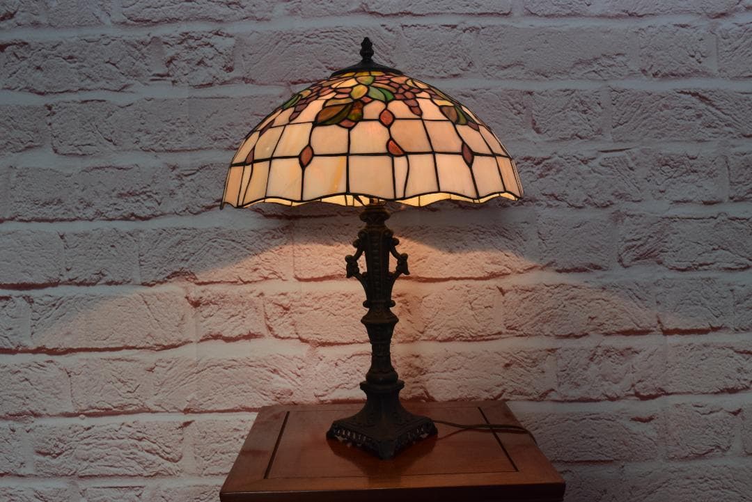 mobilia/モビリア 高級 テーブルランプ/スタンド ステンドグラス