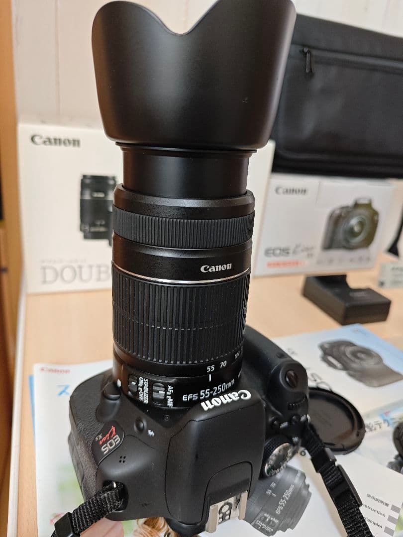 キャノン一眼レフ EOS Kiss X5 ダブルズームキット