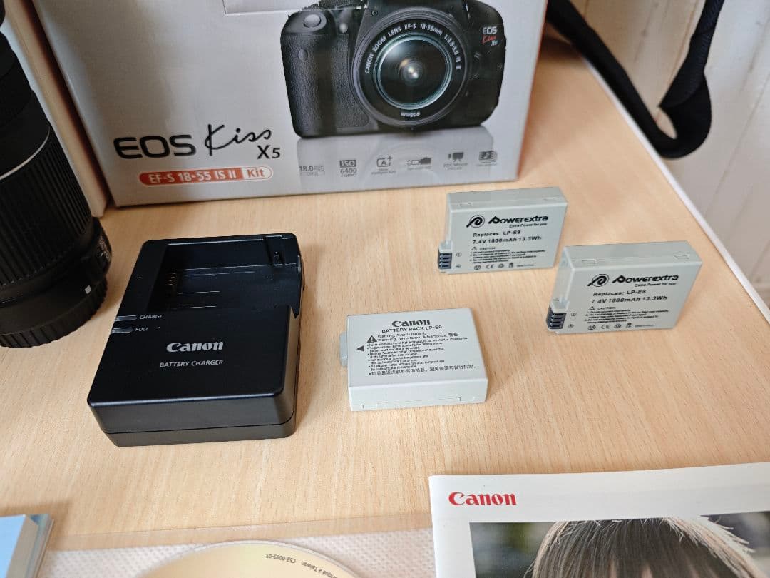 キャノン一眼レフ EOS Kiss X5 ダブルズームキット