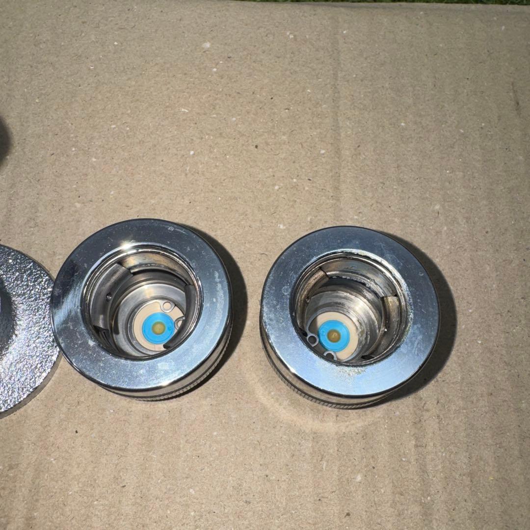 金属製シルバー蛇口2個セット L字型散水用バルブ ［2260］