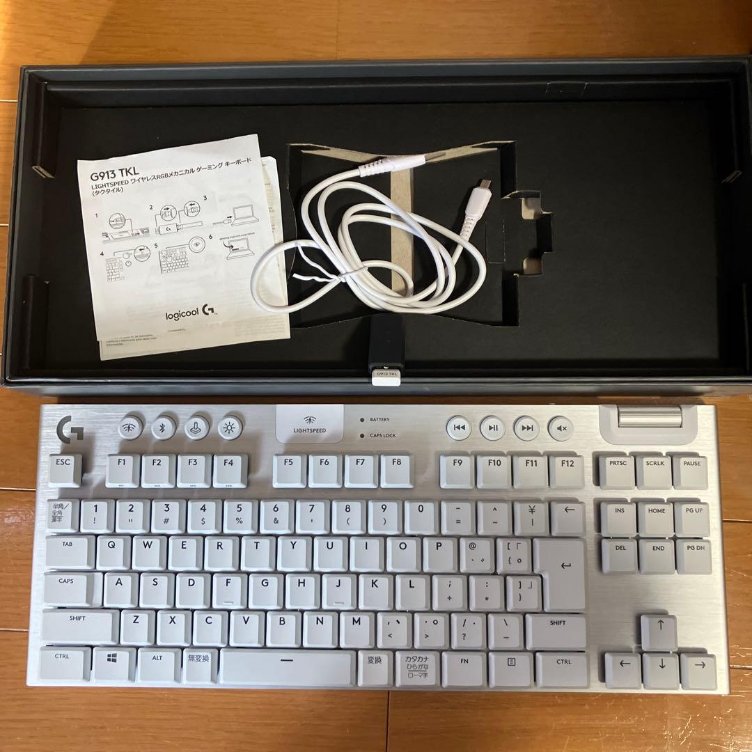 ロジクール g913 tkl タクタイル （茶軸）ワイヤレスゲーミングキーボード