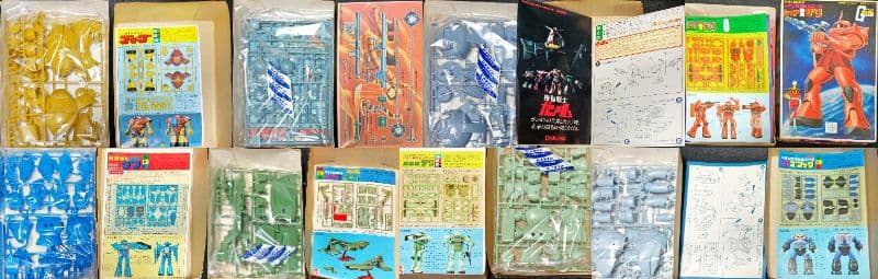 1/144 ガンプラ 全てバンダイ模型 初版 ザク グフ アッグ ゴッグ 他