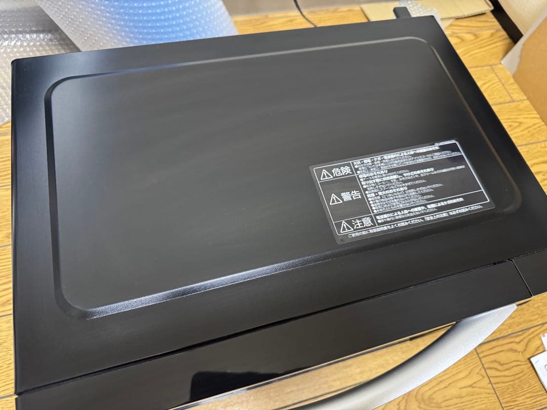 美品 アイリスオーヤマ ミラー仕上げ フラット電子レンジ MO-FM1804