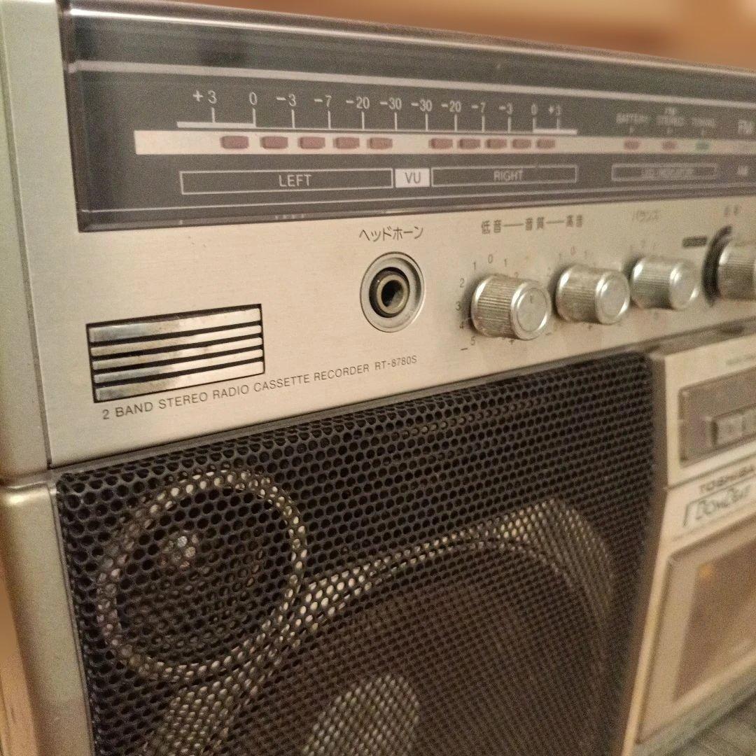 【昭和レトロ】東芝 ステレオラジカセ BOMBEAT RT-8780S