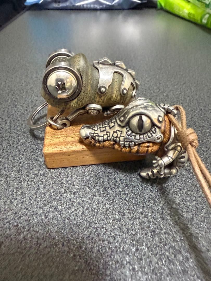 カメレオンとワニ